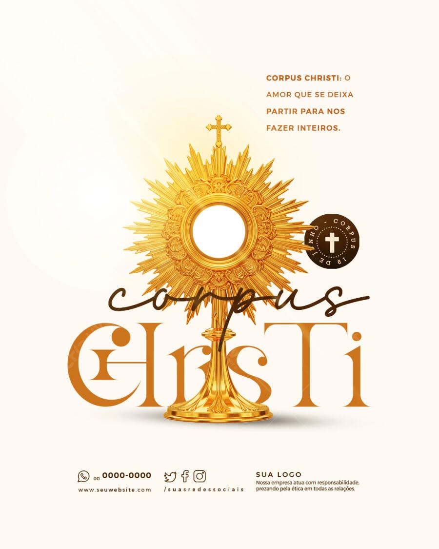 Flyer Corpus Christi PSD Editável