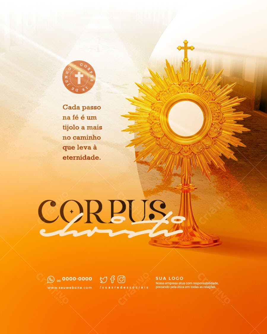 Flyer Corpus Christi PSD Editável