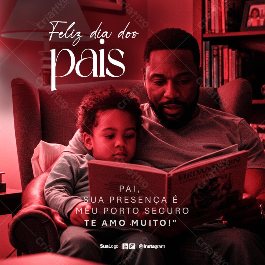 Postagem Dia dos Pais PSD Editável