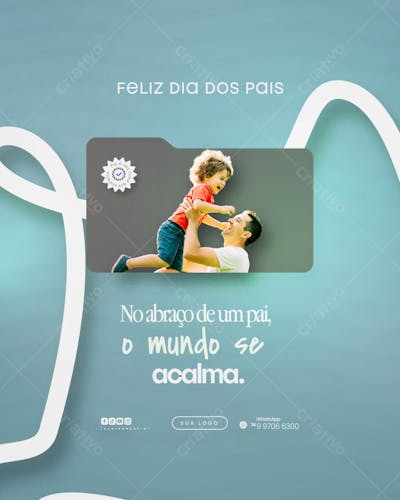Feliz dia dos pais Flyer Social media PSD Editável (31)