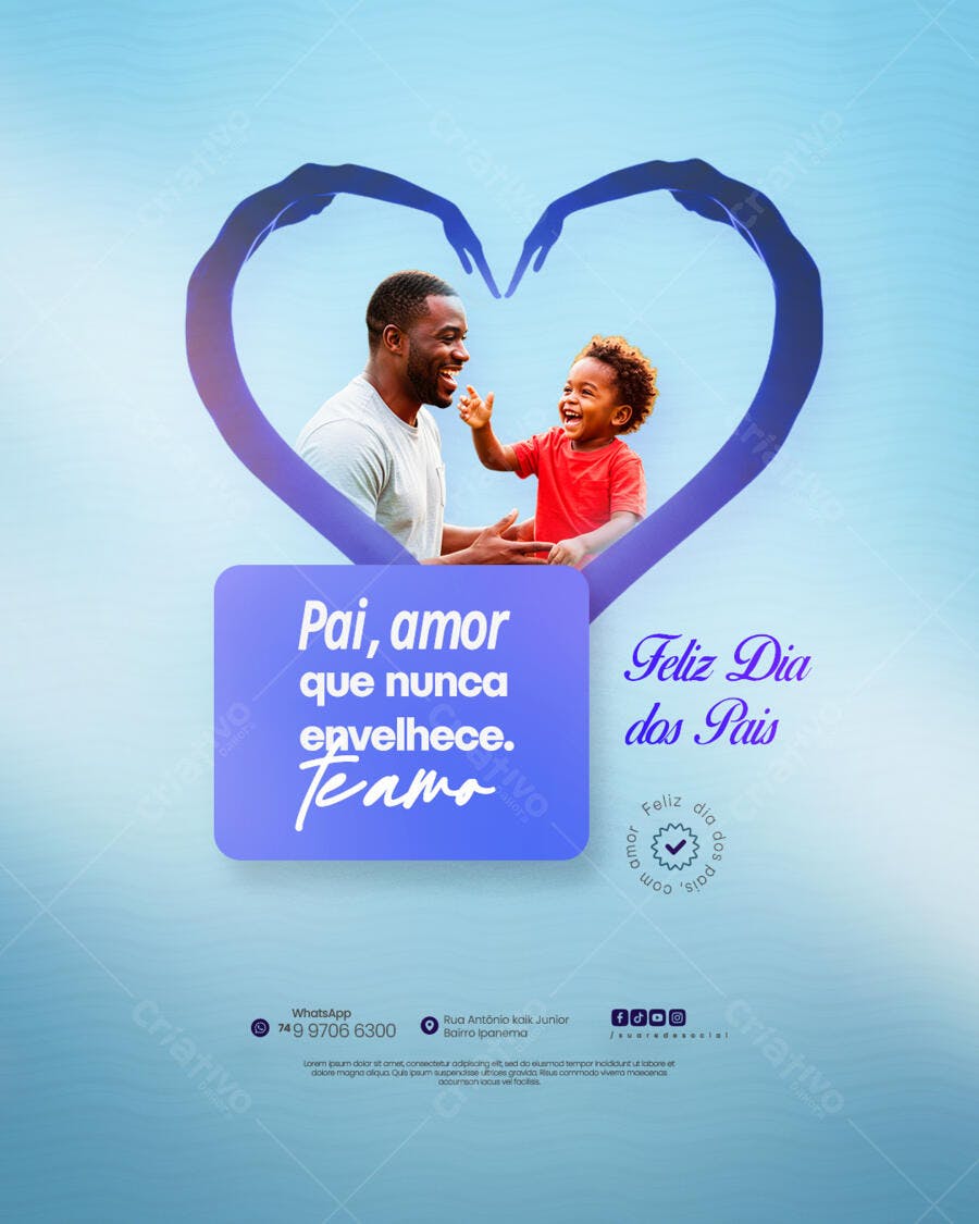 Flyer Dia dos Pais PSD Editável