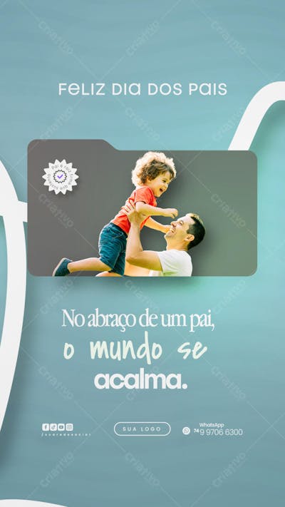 Feliz dia dos pais Flyer Social media PSD Editável (35)