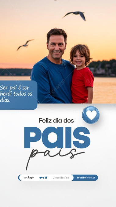 Feliz dia dos pais Flyer Social media PSD Editável (32)