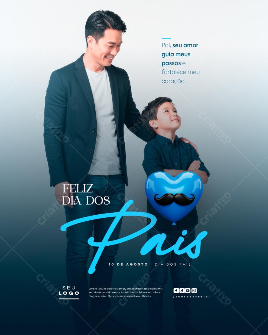 Flyer Dia dos Pais PSD Editável