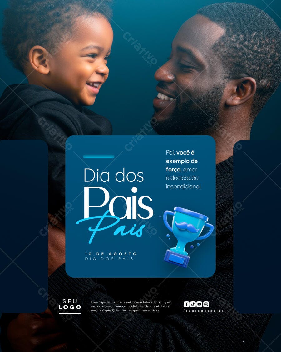 Flyer Dia dos Pais PSD Editável