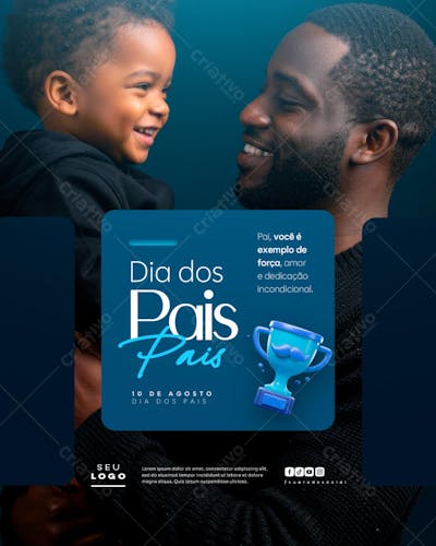 Dia dos Pais Agosto social media post editável feed (5)