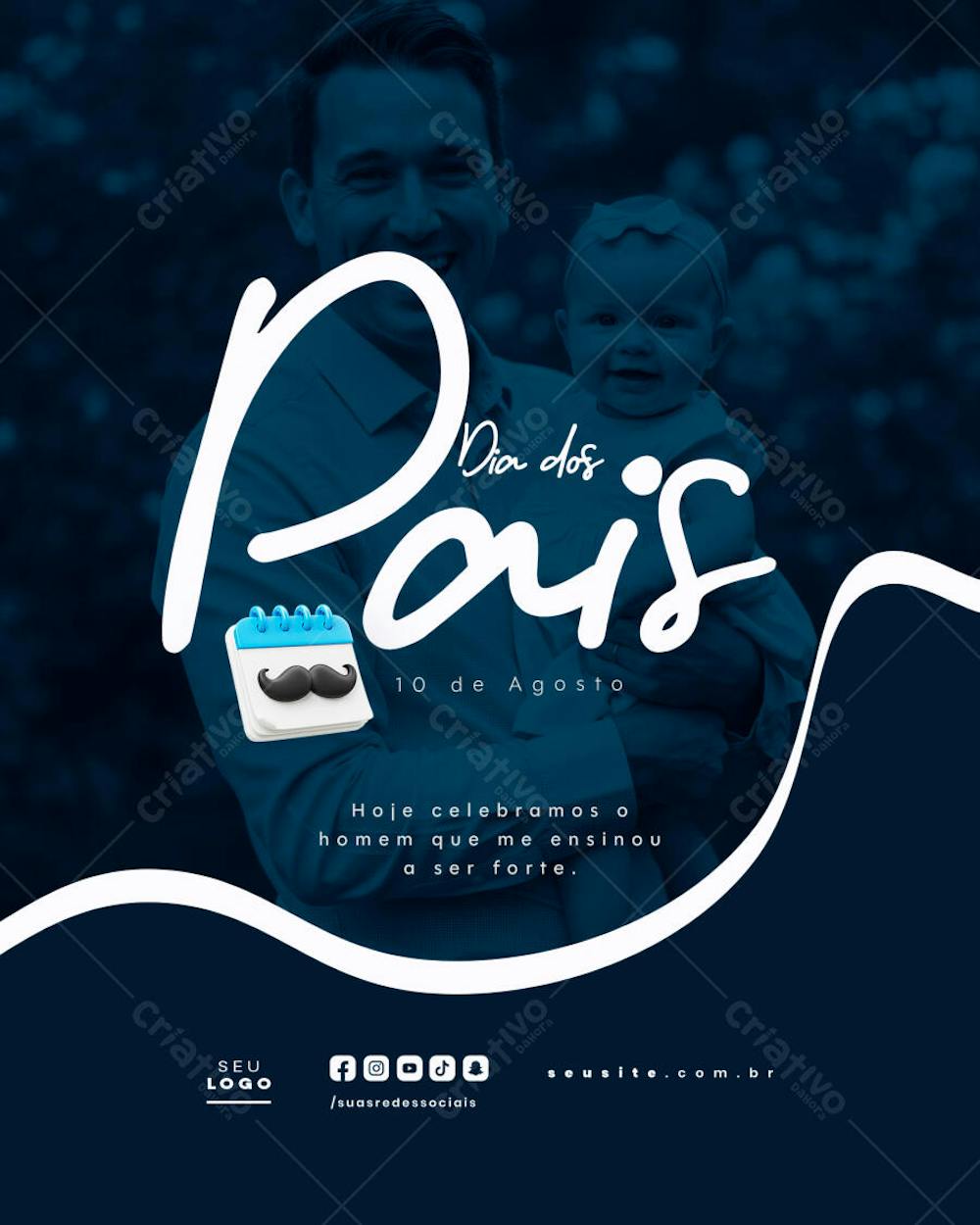 Dia dos Pais Agosto social media post editável feed (38)