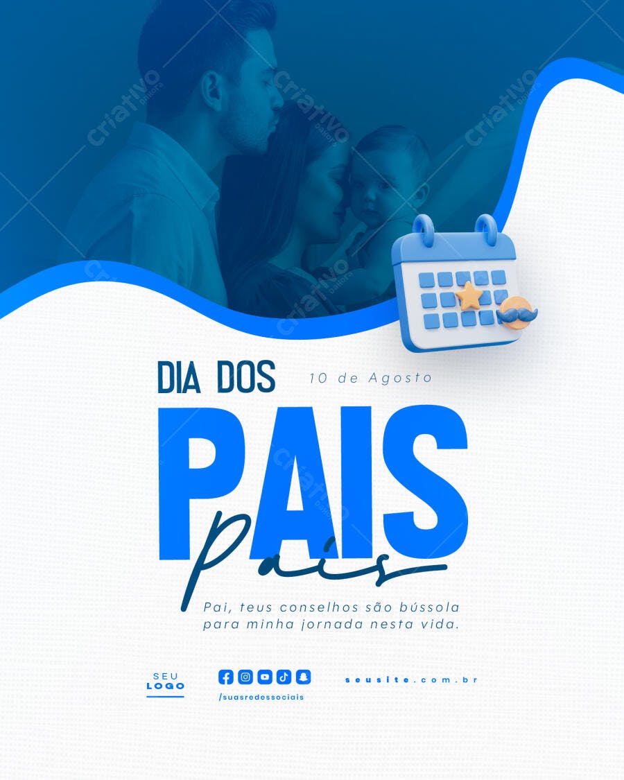 Postagem Dia dos Pais PSD Editável
