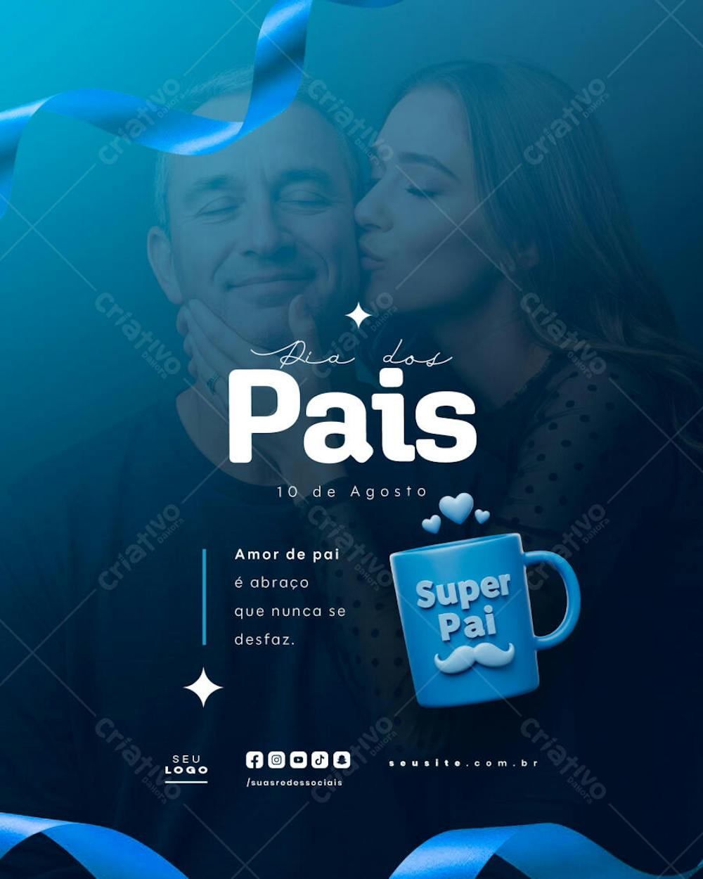 Dia dos Pais Agosto social media post editável feed (44)