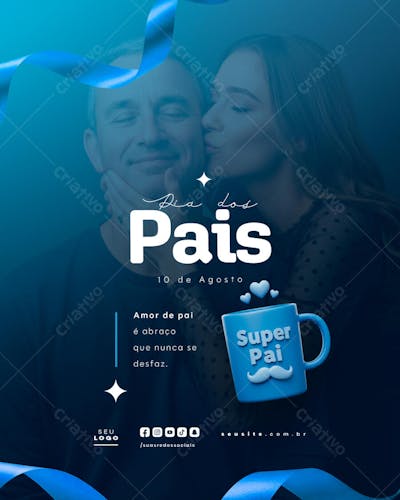 Dia dos Pais Agosto social media post editável feed (44)