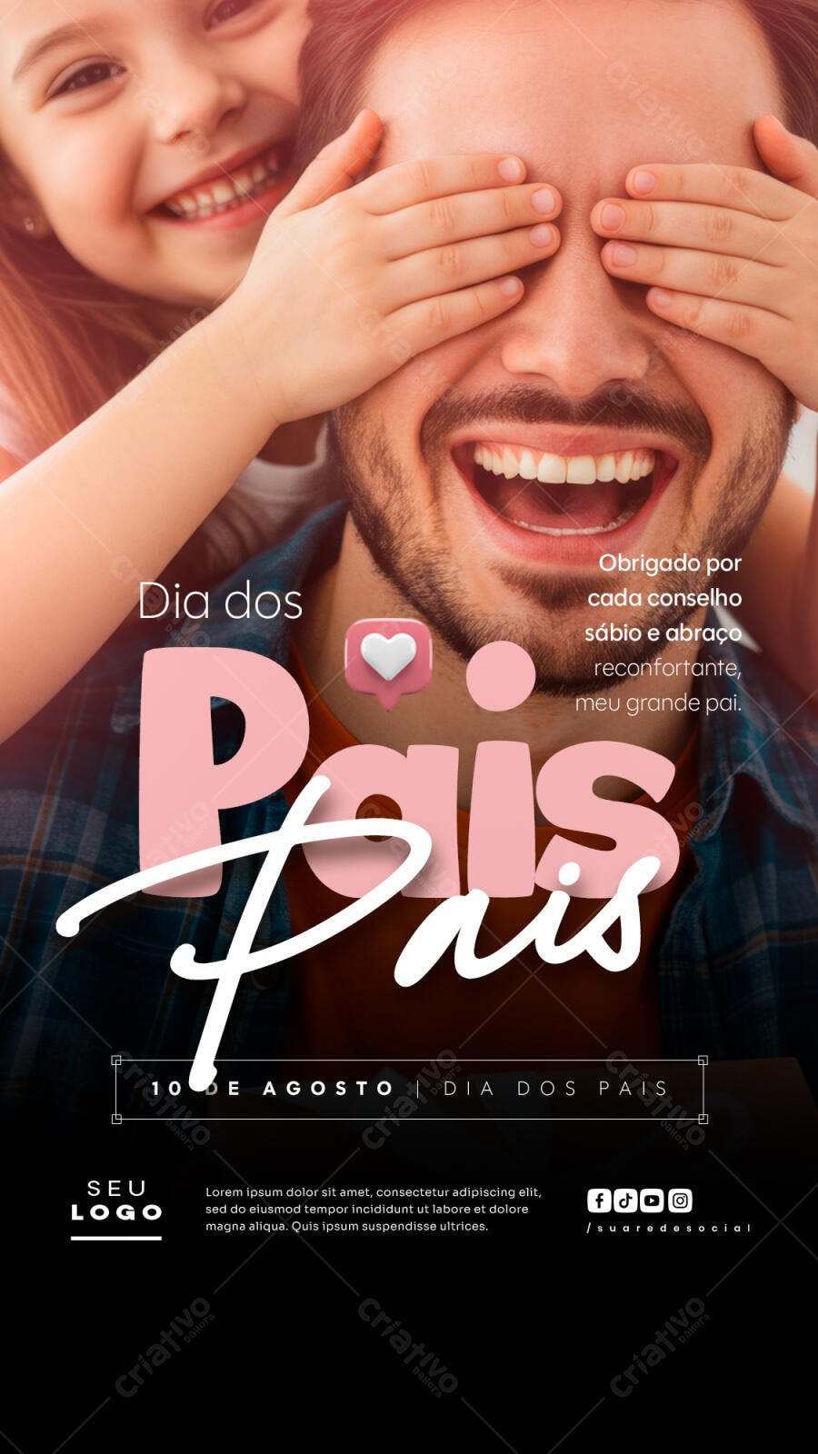 Flyer para o Dia dos Pais PSD Editável