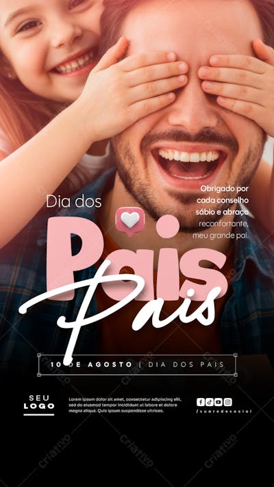 Dia dos Pais Agosto social media post editável story (3)
