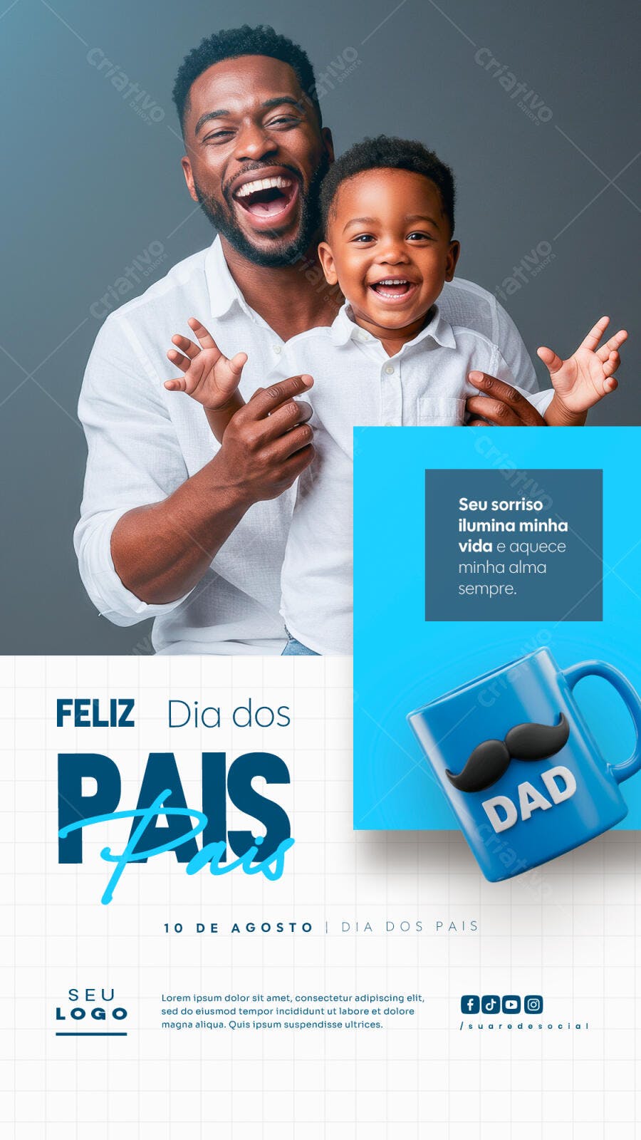 Flyer Dia dos Pais PSD Editável