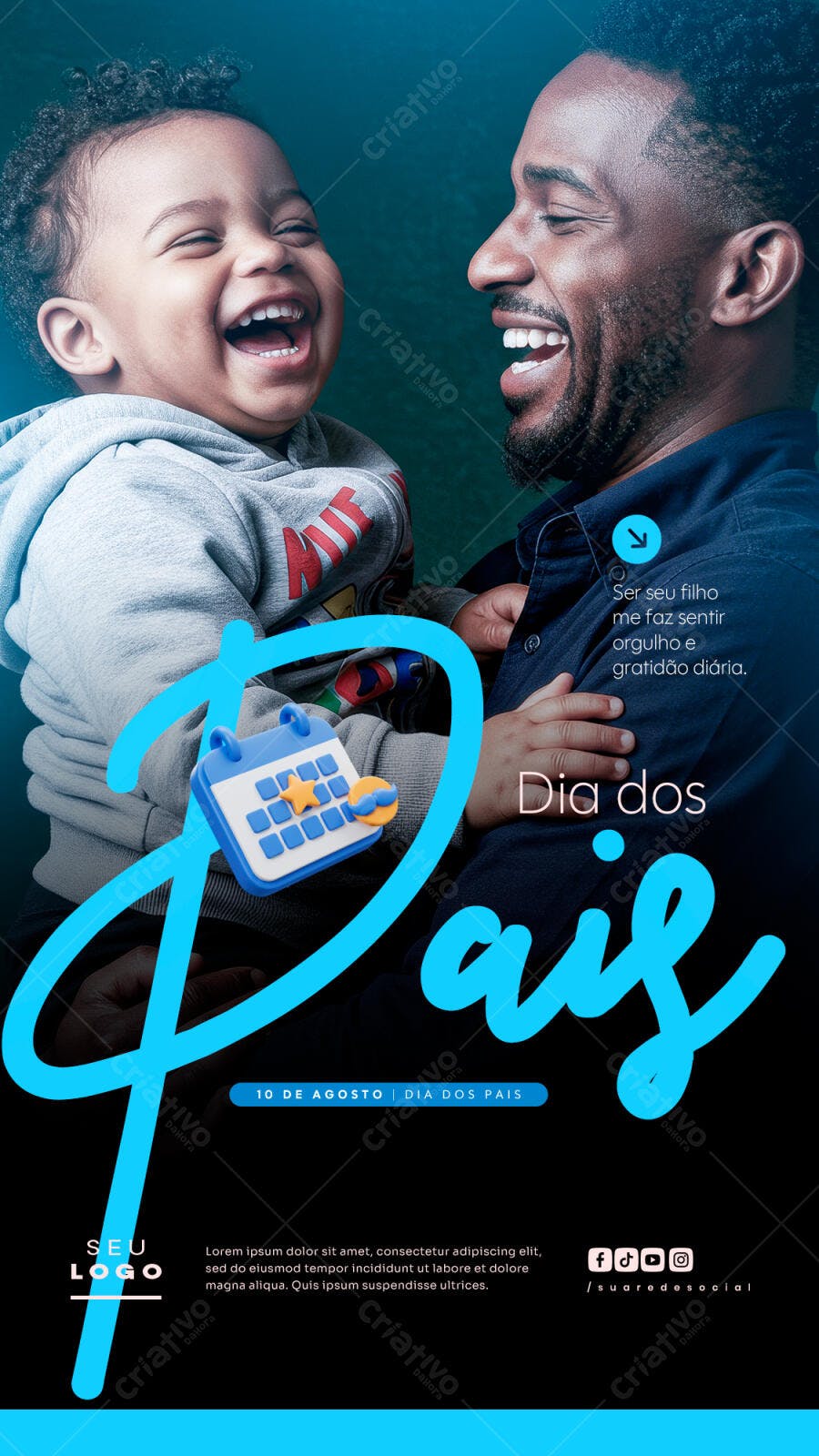 Flyer Dia dos Pais PSD Editável