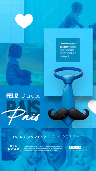 Dia dos Pais Agosto social media post editável story (7)