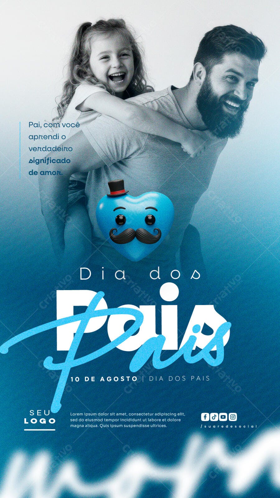 Flyer Dia dos Pais PSD Editável