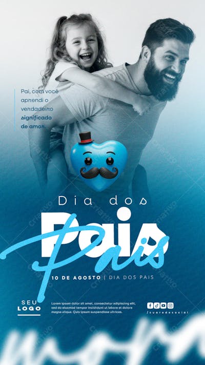 Dia dos Pais Agosto social media post editável story (11)