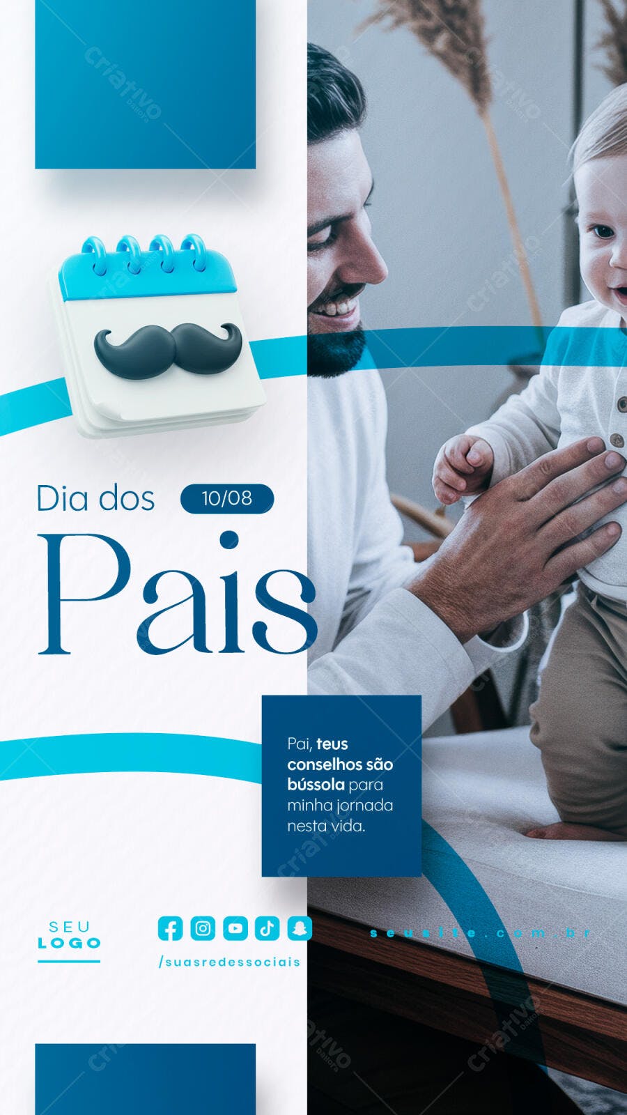 Flyer Dia dos Pais PSD Editável