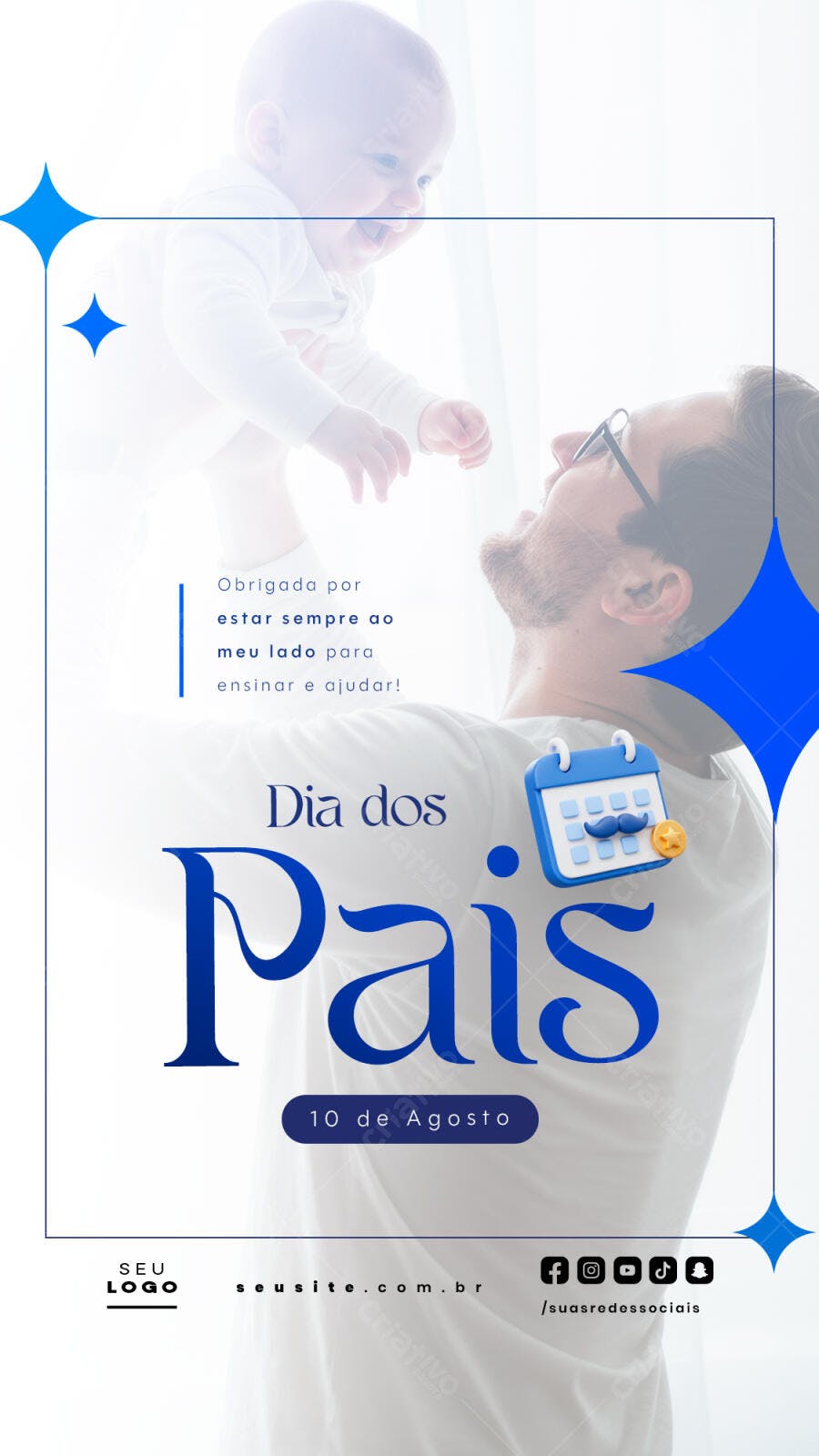 Post para Dia dos Pais PSD Editável