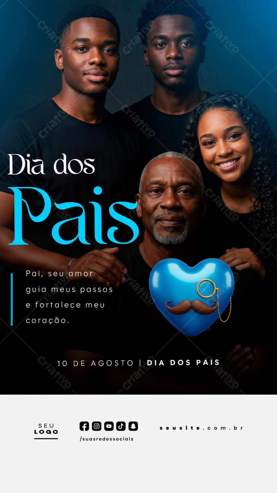 Flyer para o Dia dos Pais PSD Editável