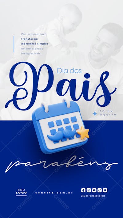 Dia dos Pais Agosto social media post editável story (33)