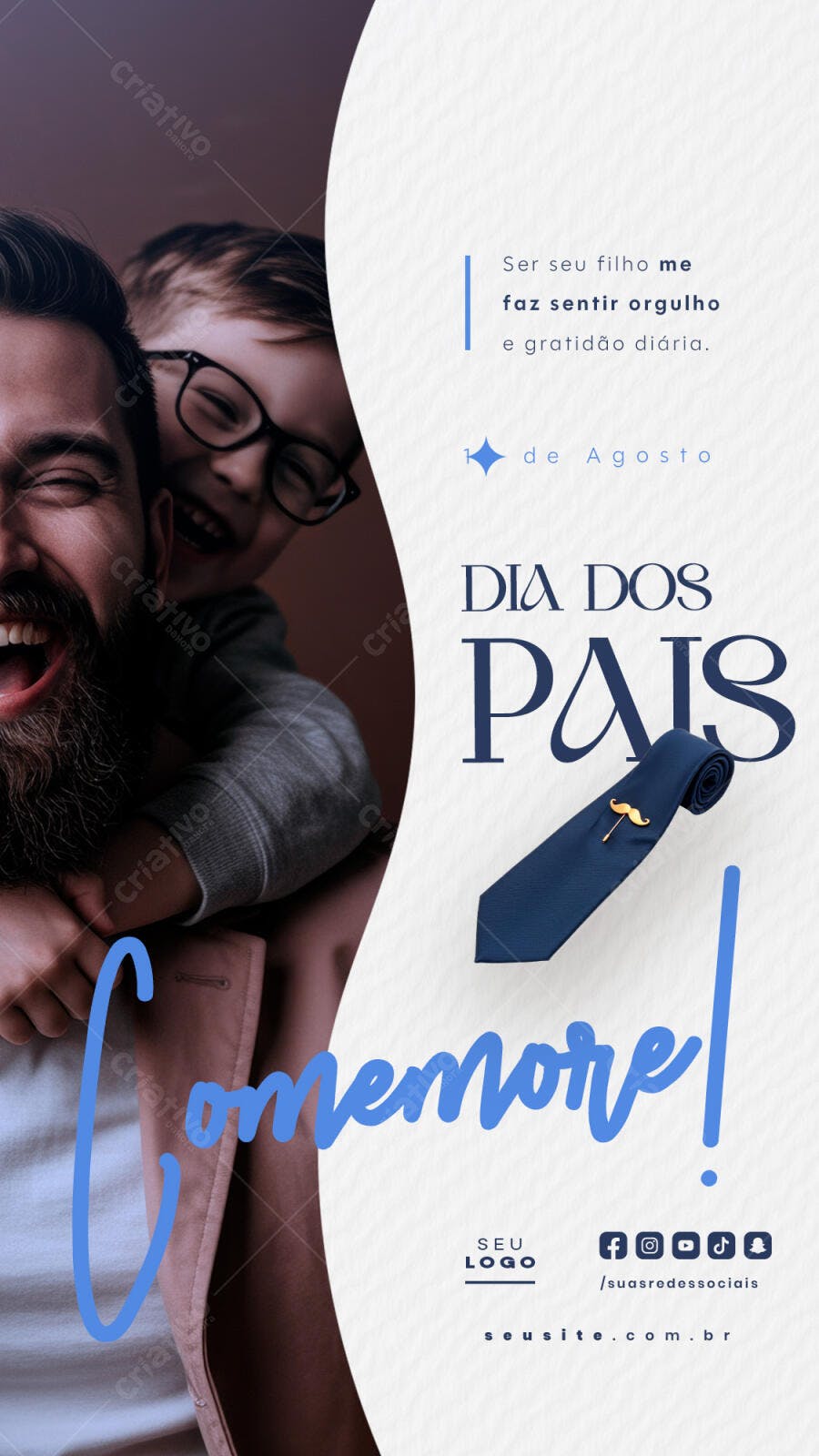 Flyer Dia dos Pais PSD Editável