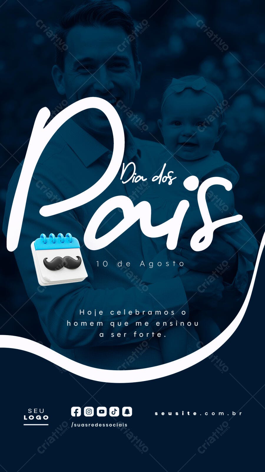 Flyer para o Dia dos Pais PSD Editável