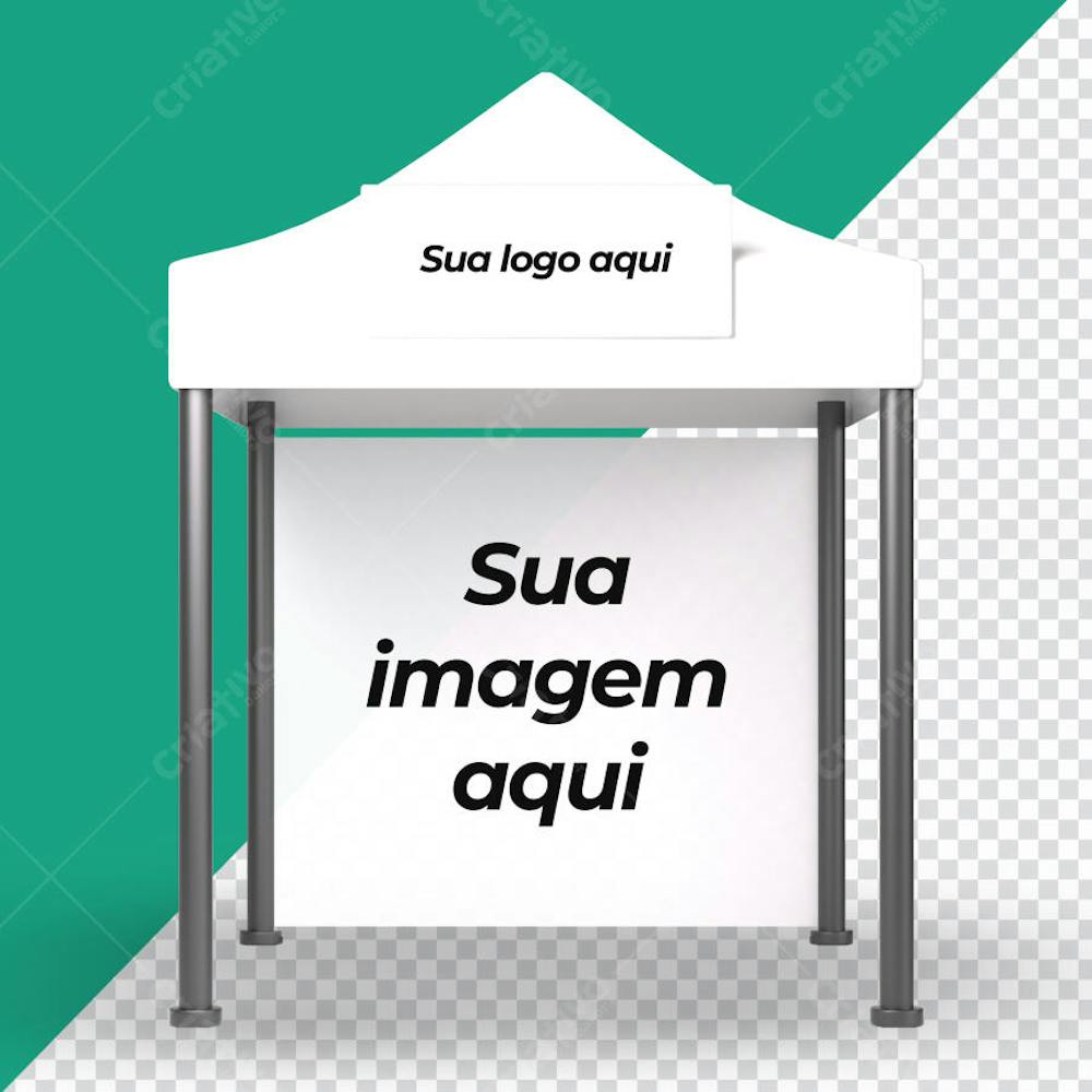 Tenda Evento Mockup Logo png