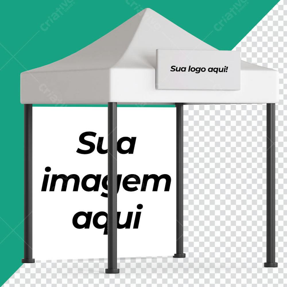 Tenda Evento Mockup Logo png
