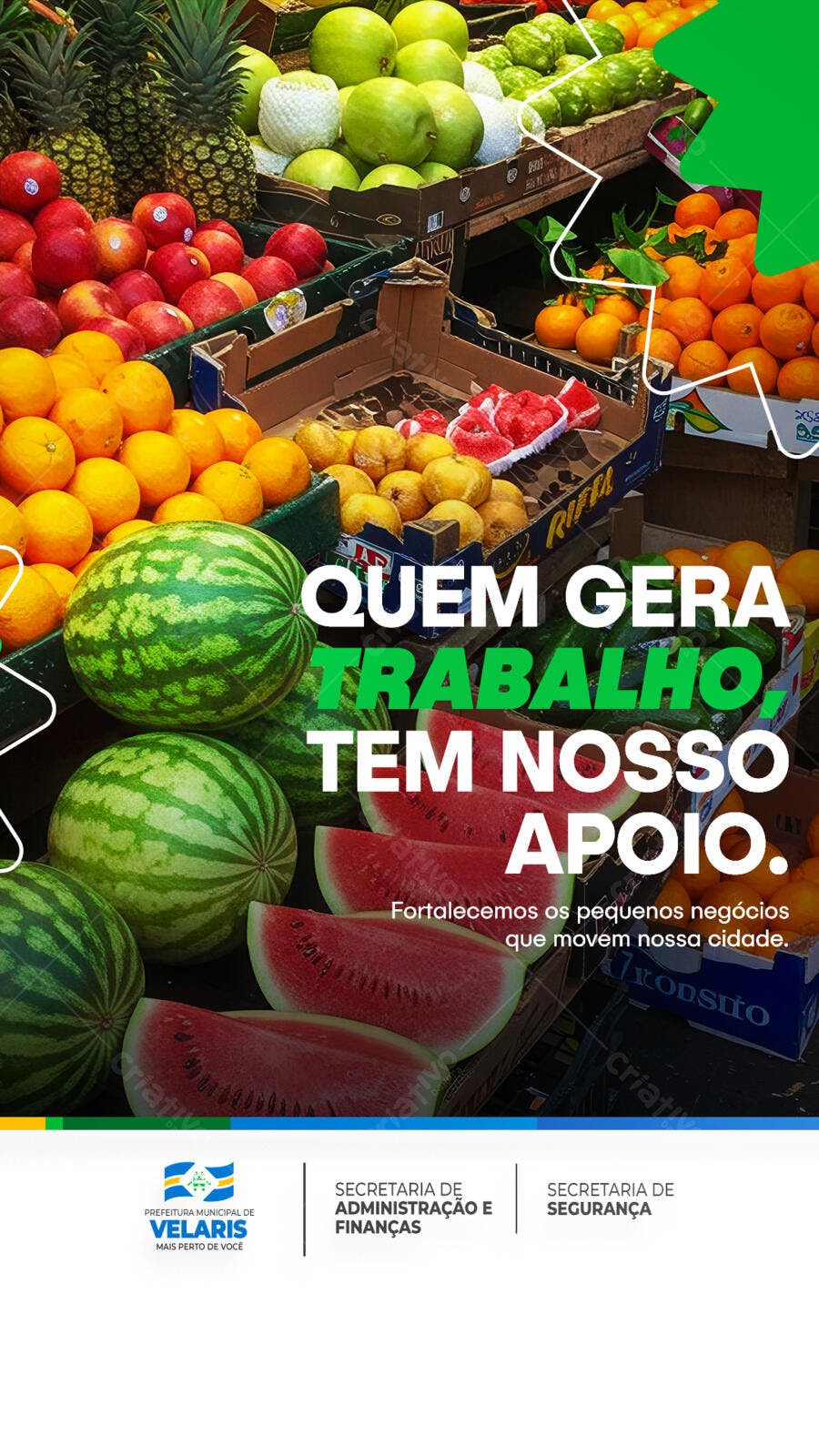 Flyer Apoio a Pequenos Negócios PSD Editável
