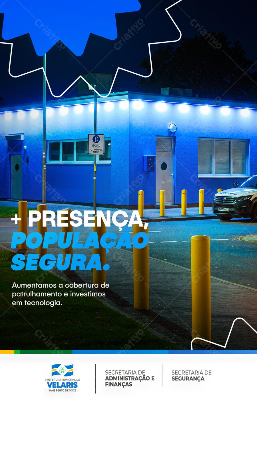 Flyer Segurança Pública PSD Editável
