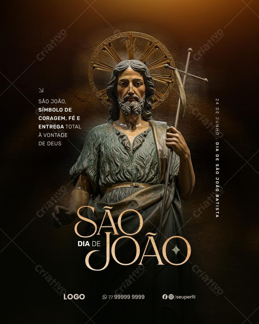 Flyer Dia de São João PSD Editável
