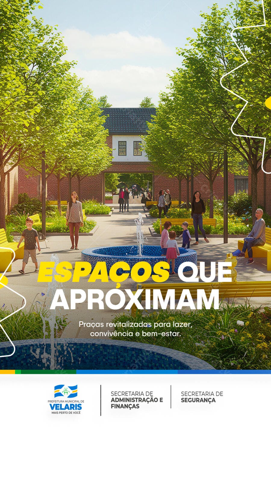 Flyer para Revitalização de Praças PSD Editável
