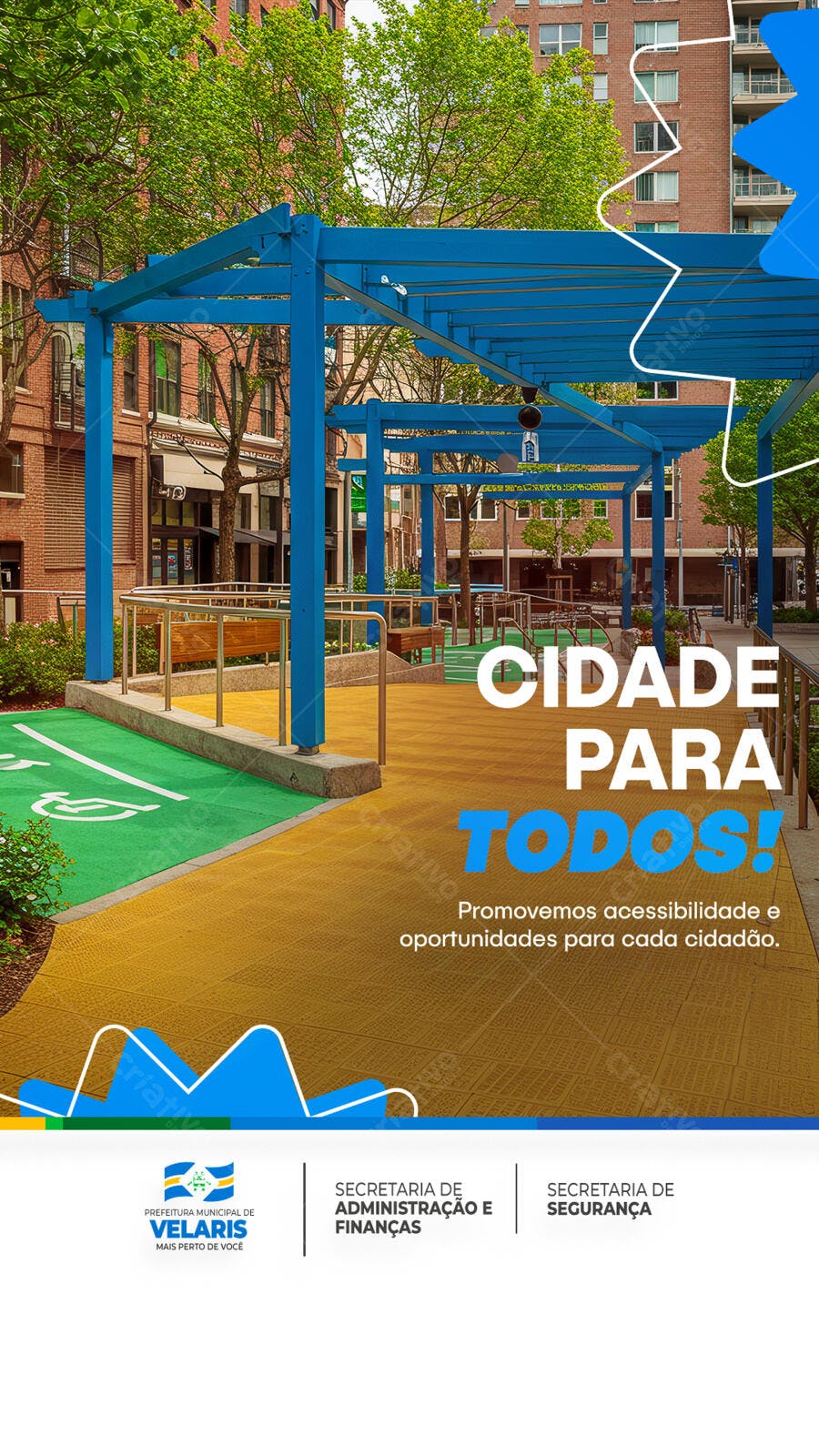 Flyer Cidade Inclusiva PSD Editável