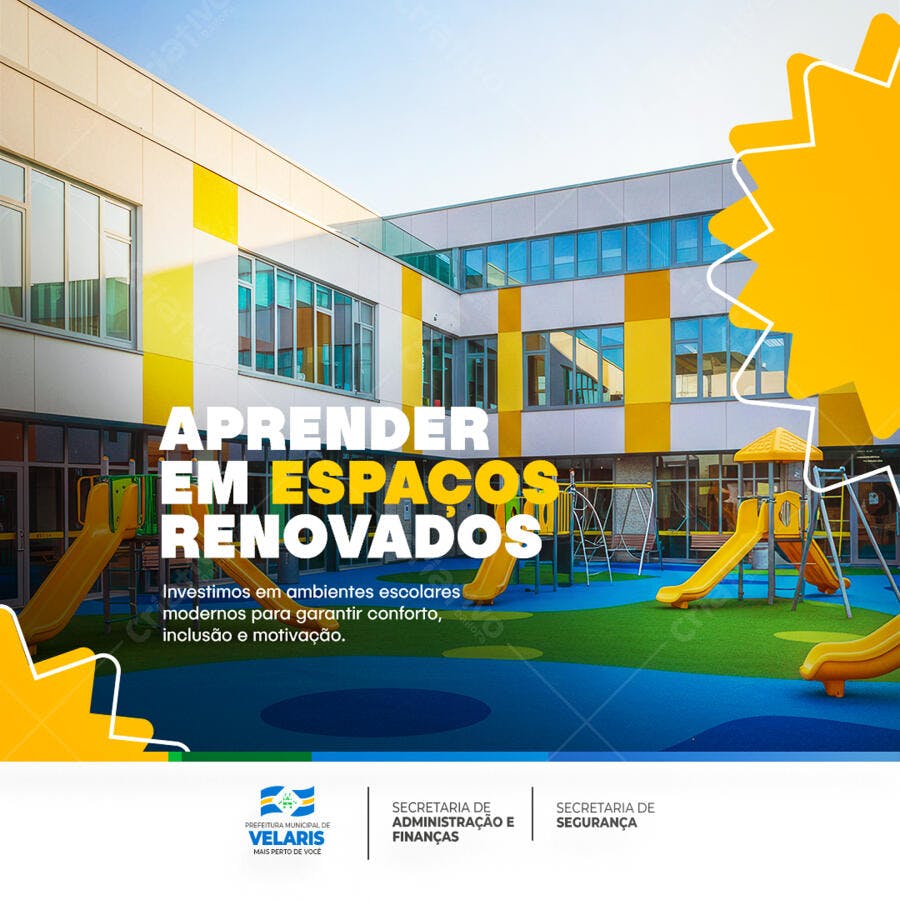 Postagem Escola Renovada PSD Editável