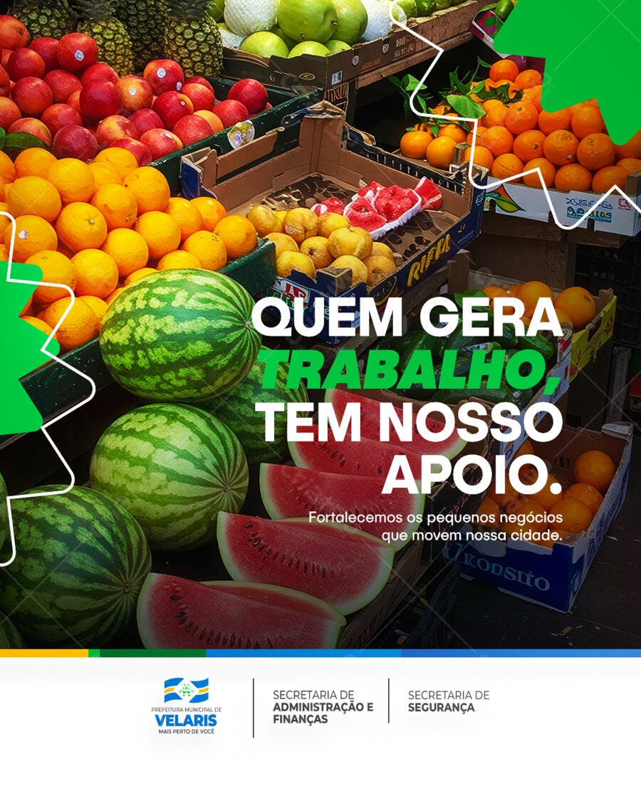 Post para Apoio a Pequenos Negócios PSD Editável