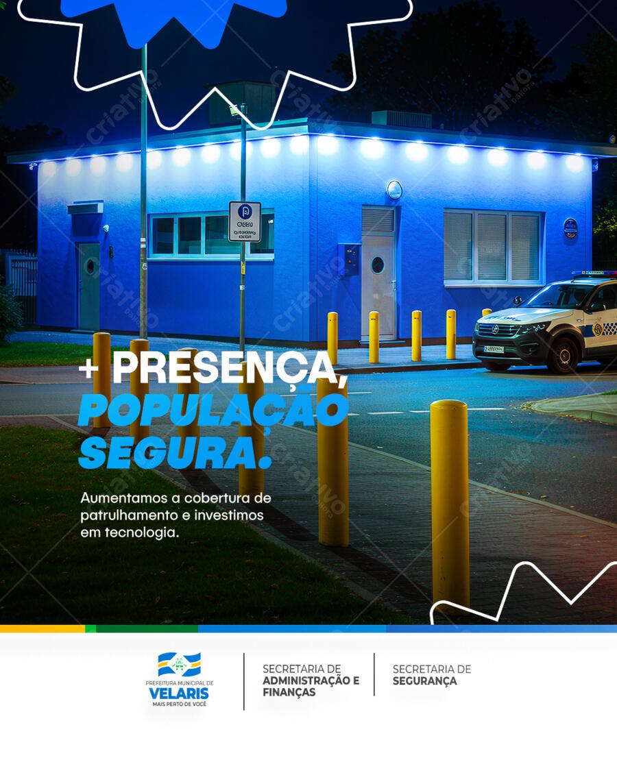 Flyer Segurança Pública PSD Editável