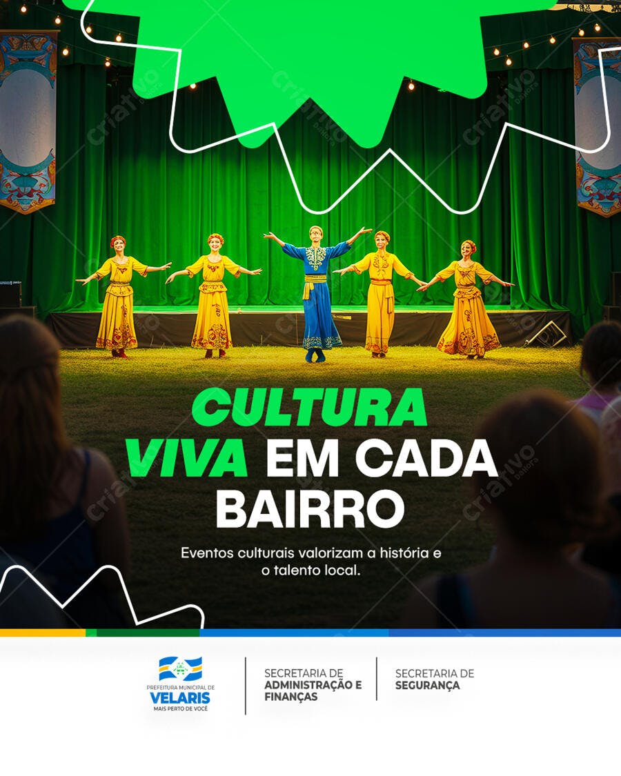 Flyer para Evento Cultural PSD Editável