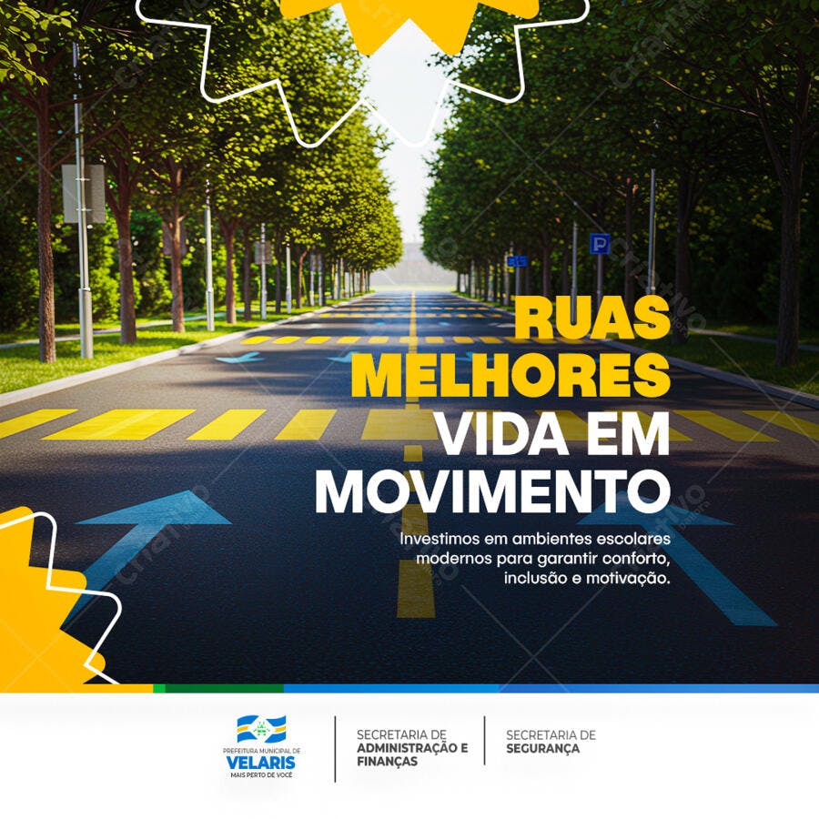 Flyer Segurança Viária PSD Editável