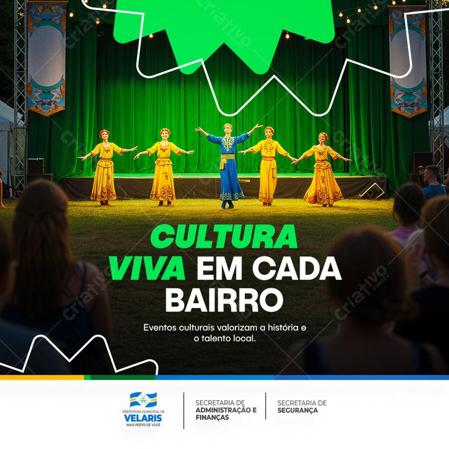 Flyer para Evento Cultural PSD Editável