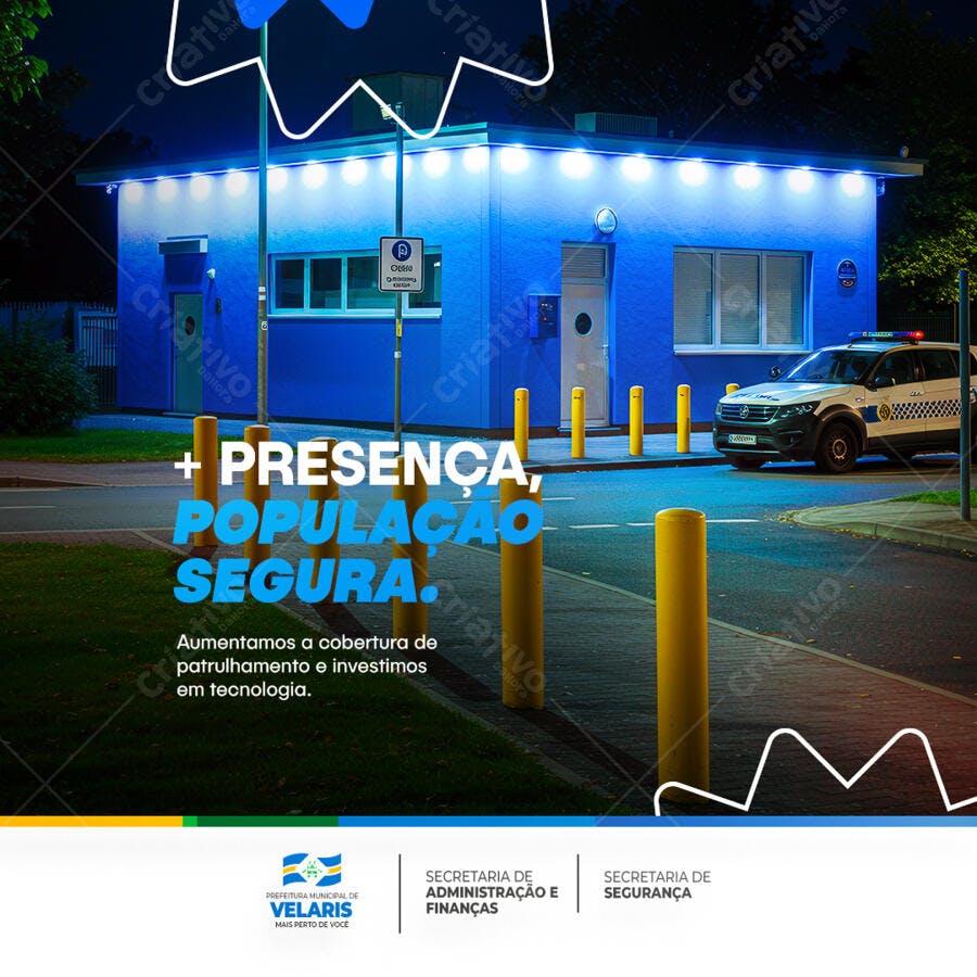 Post de Segurança Pública PSD Editável