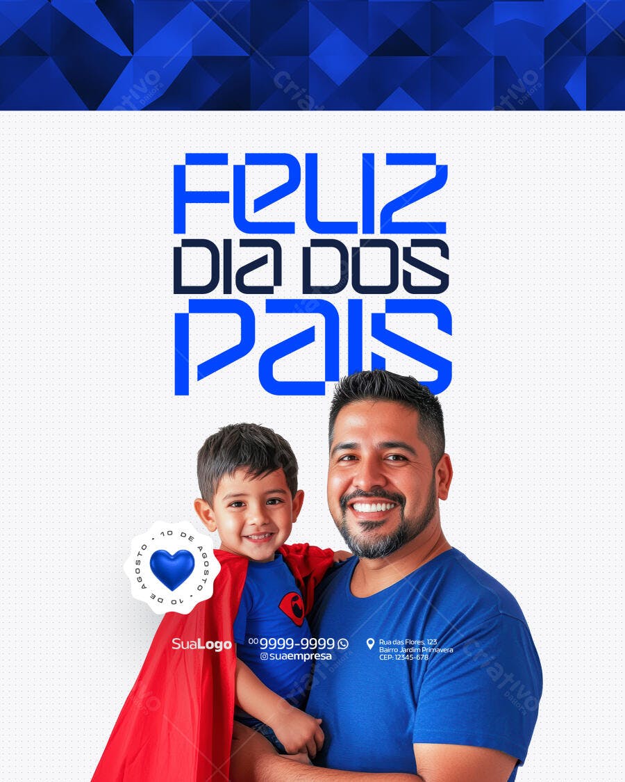 Flyer Dia dos Pais PSD Editável