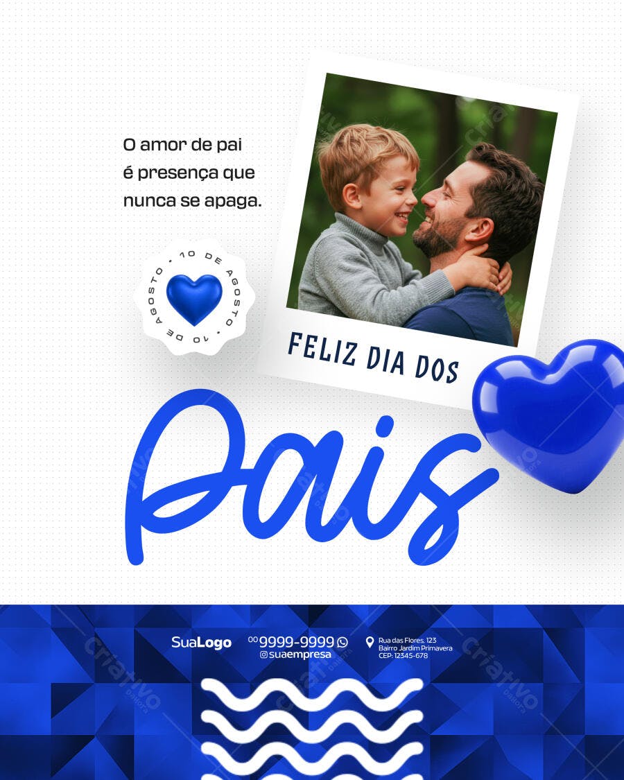 Postagem Dia dos Pais PSD Editável