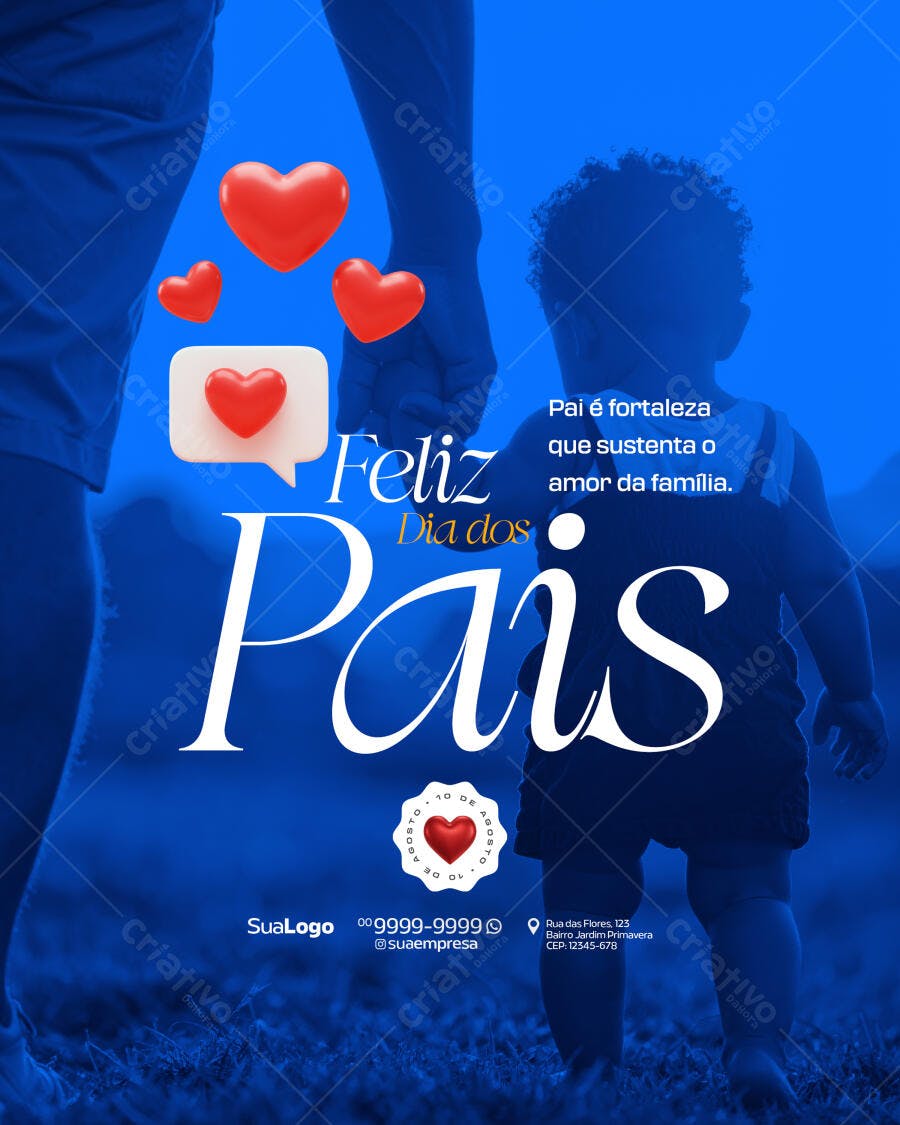 Flyer Dia dos Pais PSD Editável