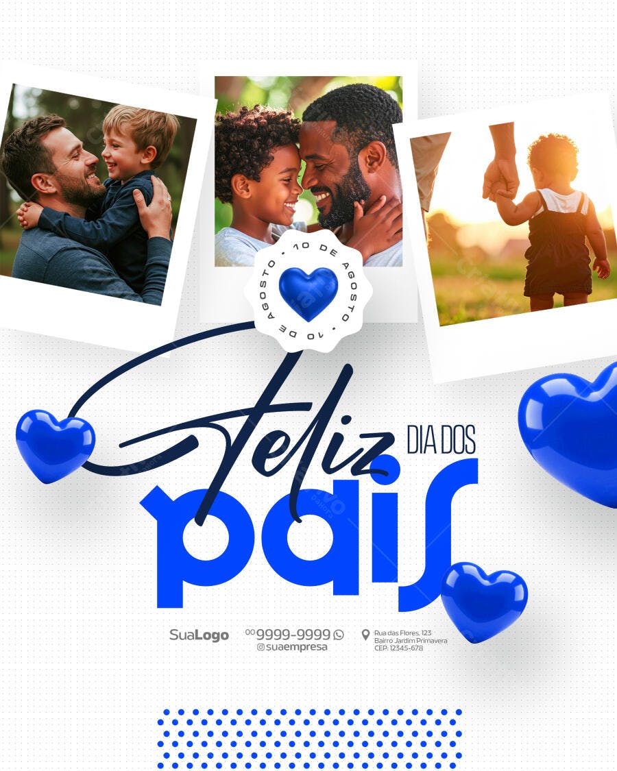 Flyer Dia dos Pais PSD Editável