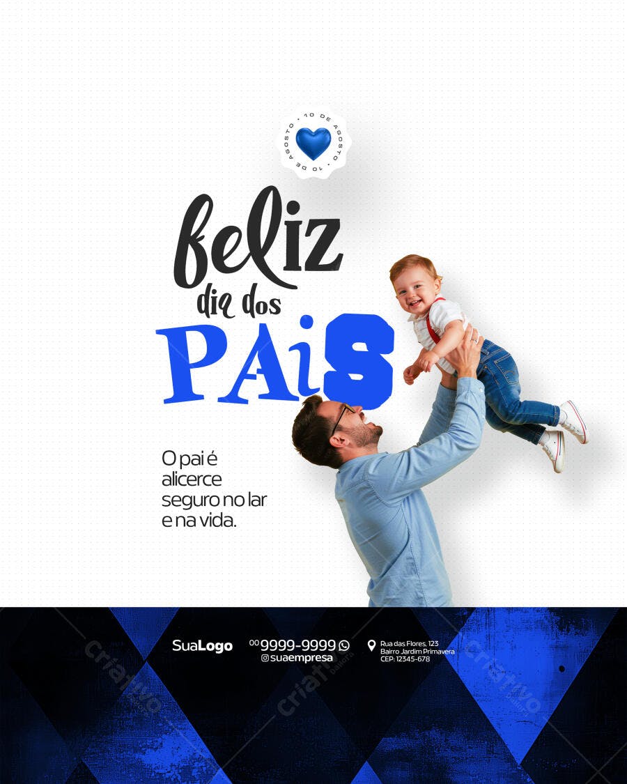 Flyer Dia dos Pais PSD Editável