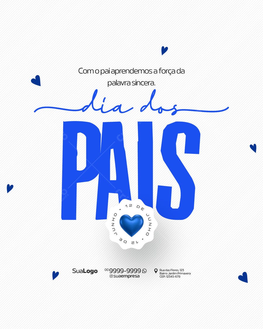 Flyer Dia dos Pais PSD Editável