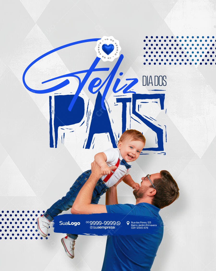 Flyer Dia dos Pais PSD Editável