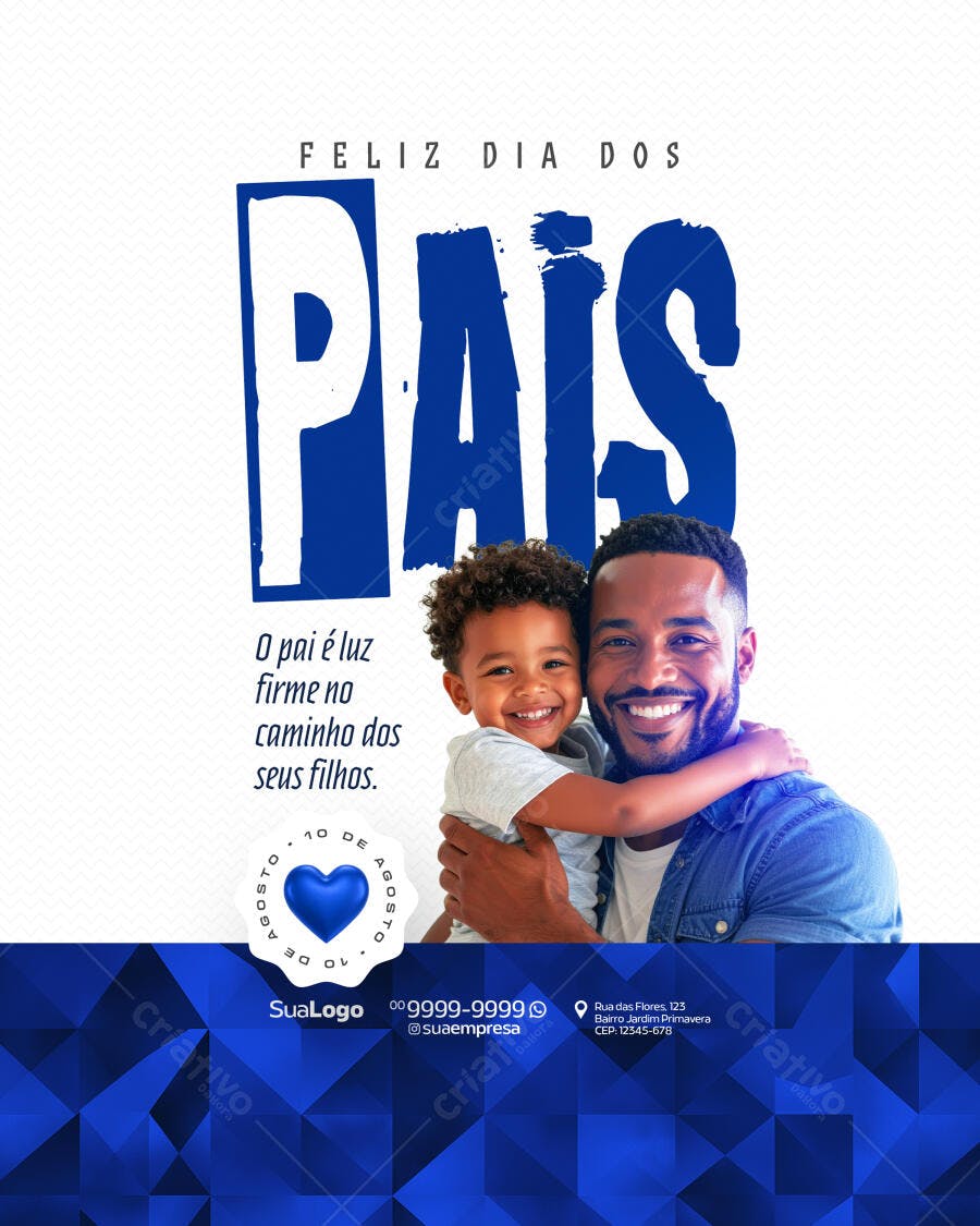 Post para o Dia dos Pais PSD Editável