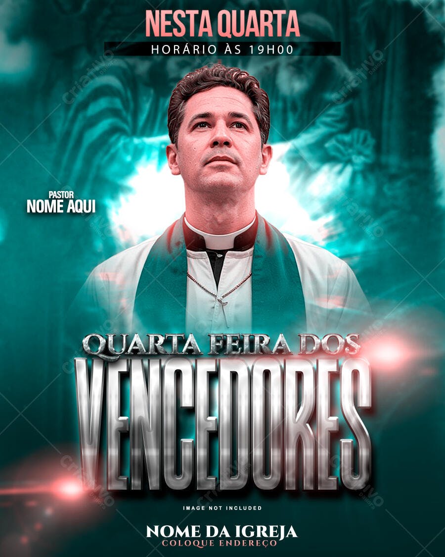 Flyer para Quarta-Feira dos Vencedores PSD Editável